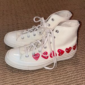 Commes De Garçons Play Off White Converse